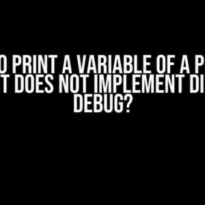 How to Print a Variable of a Private Type that Does Not Implement Display or Debug?